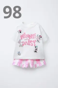 ミニーマウス　デイジー　ディズニー　98cm セットアップ　ZARA