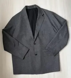【美品】GU オーバーサイズジャケット グレンチェック グレー Lサイズ