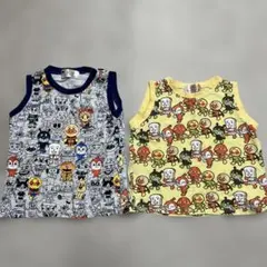 アンパンマン タンクトップ 95 2枚セット ノースリーブ 男の子 ベビー 夏服