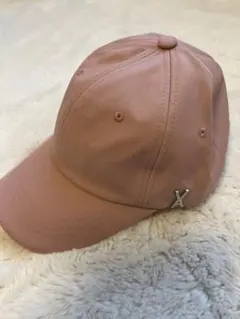 新品未使用　VARZARバザール　シルバー金具　ピンク キャップ