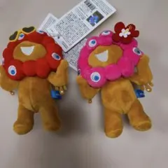 新品未使用タグ付き！ミャクミャク様ぬいぐるみキーホルダー 2セット