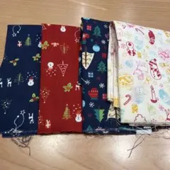 クリスマス柄 生地セット ハギレ