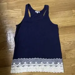 CLEF DE SOL ネイビー タンクトップ Lのサムネイル