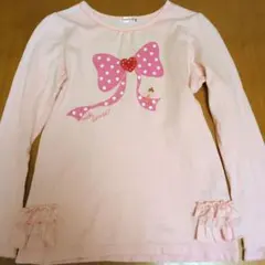 ミキハウス 長袖カットソー 130cm ピンク