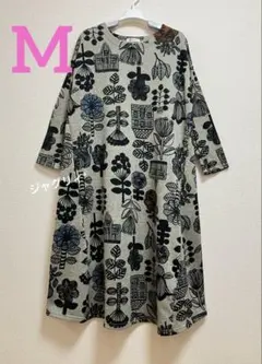 BARNDOOR ワンピース　総柄　Aライン M