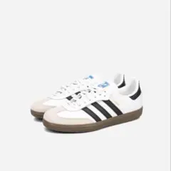 【未使用・新品】adidas SAMBAホワイト スニーカー　キッズ　21センチ