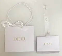 Dior ショップ袋 ホワイト ショッパー　紙袋セット