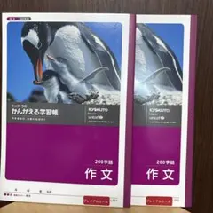 かんがえる学習帳・作文 200字詰　2冊セット