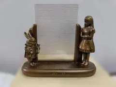 希少】WOODREX 不思議の国のアリス アンティーク調 ブックエンド