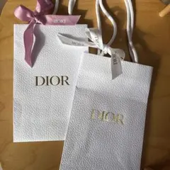 Dior ホワイトギフト袋　2枚セット