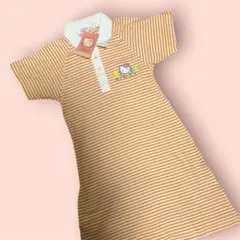 B品 Hello Kitty ボーダー ポロシャツ 刺繍 半袖 110のサムネイル