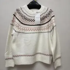 新品タグ付　ハニーズ　求心柄ニット