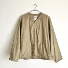 DANTONダントン コットン シャツカーディガン薄手ジャケット 38 ベージュ