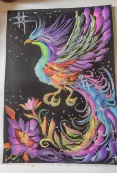 鳳凰フェニックスの抽象アート