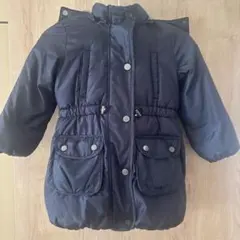 Gap ネイビー ファー付きダウンコート