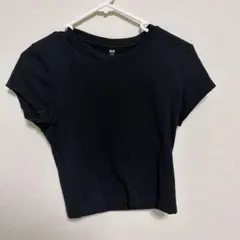 ユニクロ リブニットミニTシャツ