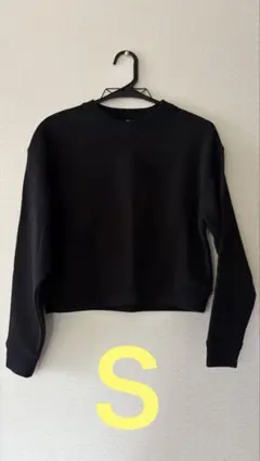 UNIQLO ブラック ショート丈スウェット S