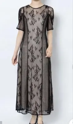 LAGUNAMOON（ラグナムーン） 【Mサイズ】LADYパネルレースワンピース