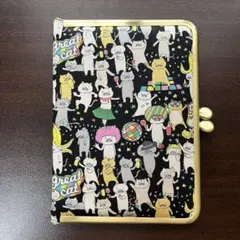 お薬手帳ケース がま口 通帳ケース カードケース　ハンドメイド