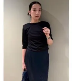 emmi レイヤードTシャツ 黒 FREEのサムネイル