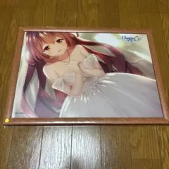 Summer Pockets ピカットアニメ 神山織 白無垢 A3クリアポスター