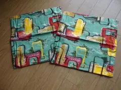 ミッドセンチュリー 50s アトミック クッションカバー 45×45 2枚セット