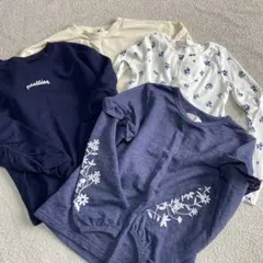 ELFINDOLL H&M 長袖カットソーセット 130 まとめて　中古品