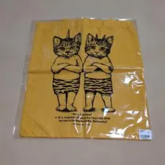 専用未使用 ヒグチユウコ ボリス雑貨店 布ショッパー 鬼ヶ島 猫 エコバッグのサムネイル