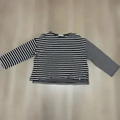 AMERICAN HOLIC 長袖Tシャツ L 黒白ストライプ