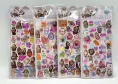 ラブブ　ボンボンドロップ風シール　ウォーターシール4枚組