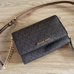最終値下げ！MICHAEL KORS ダークブラウン ショルダーバッグ