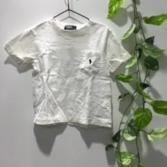 Polo by Ralph Lauren Tシャツ　トップス　白ポケット 100