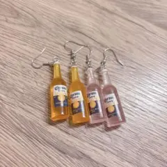 Corona Extra コロナビールミニチュアボトル 飲み物ピアスセット