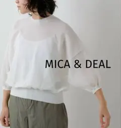 最終値下げ【新品】MICA&DEAL コットンギャザーニット プルオーバーのサムネイル