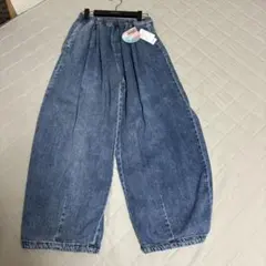 しまむらisolare 陽さん デニムコクーン ワイドパンツM