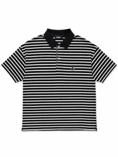 XLARGE ボーダー ポロシャツ ブラック ホワイトのサムネイル