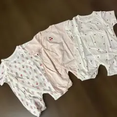 3枚セット☆新品未使用☆プティマイン　ロンパース　インナー　肌着　50〜70cm