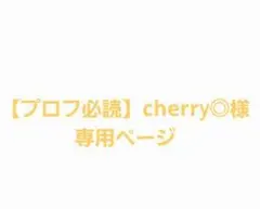 【プロフ必読】cherry︎︎◎様専用ページ
