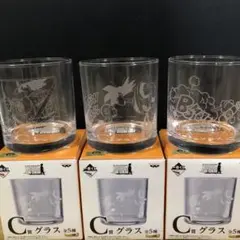 ドラゴンボール 1番くじ ヒストリーオブ孫悟空 C賞 グラス 3個セット