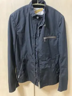 SCHOTT × VICTIM ライダース コットン ブラック M 38