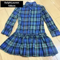 ラルフローレンRALPH LAUREN 100cm ピンタック刺繍入りワンピース