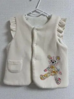 SENSE OF WONDER ベスト くま　70-90 サイズ　キナリ