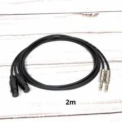 CANARE L-4E6S XLR TRS ケーブル 2m 2本セットのサムネイル