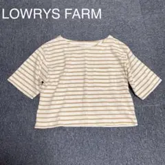 ⭐︎LOWRYS FARM⭐︎ボーダー 半袖 クロップトTシャツ Mサイズのサムネイル
