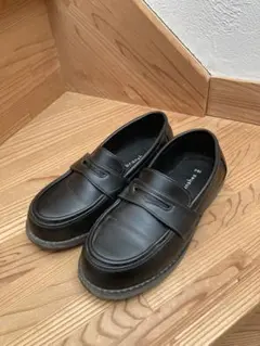 ブラック ローファー 19cm