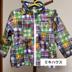ミキハウス　ウインドブレーカー　90　収納袋付き