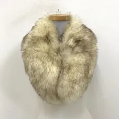 C385-40 高級 本毛皮 フォックス ティペット マフラー