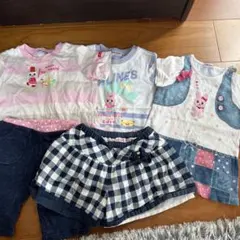 ミキハウス5枚★半袖3枚、キュロット1枚、短パン1枚　まとめ売り