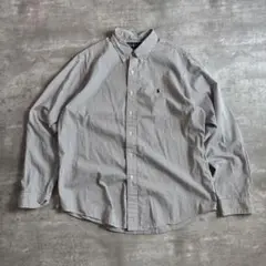 ト*モ様 ラルフローレン カスタムフィット BDシャツ ストライプ XL 黒白