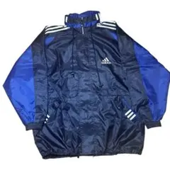 90s adidas ナイロンジャケット XL ドローコード付き